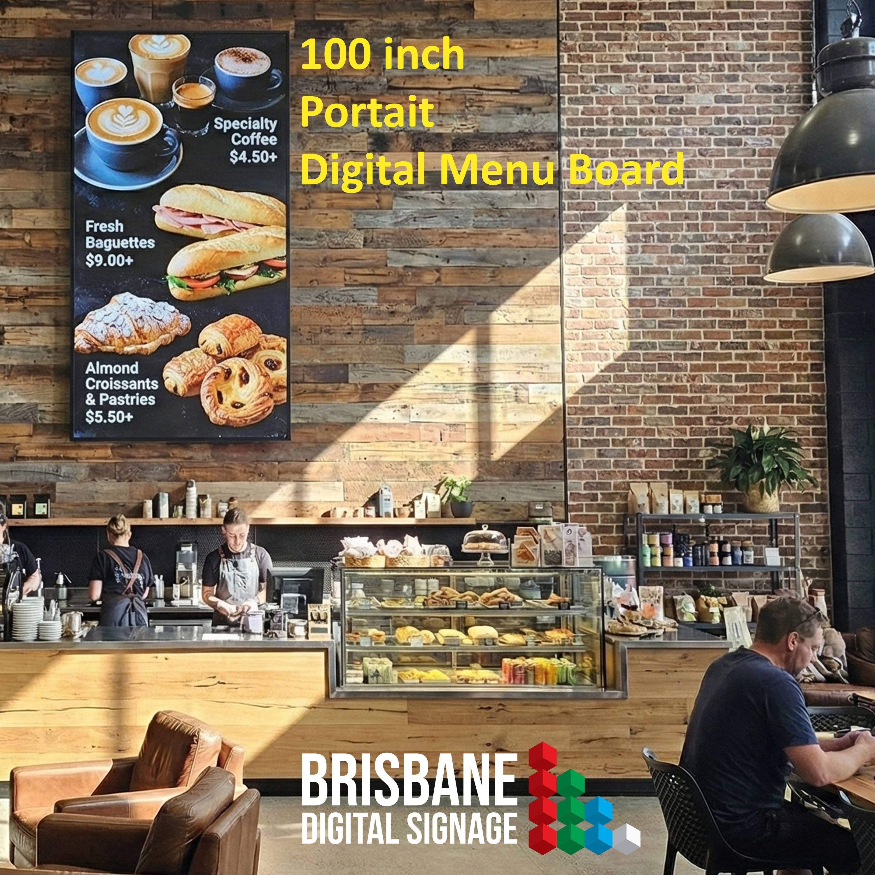 100 inch Digital Menu Board