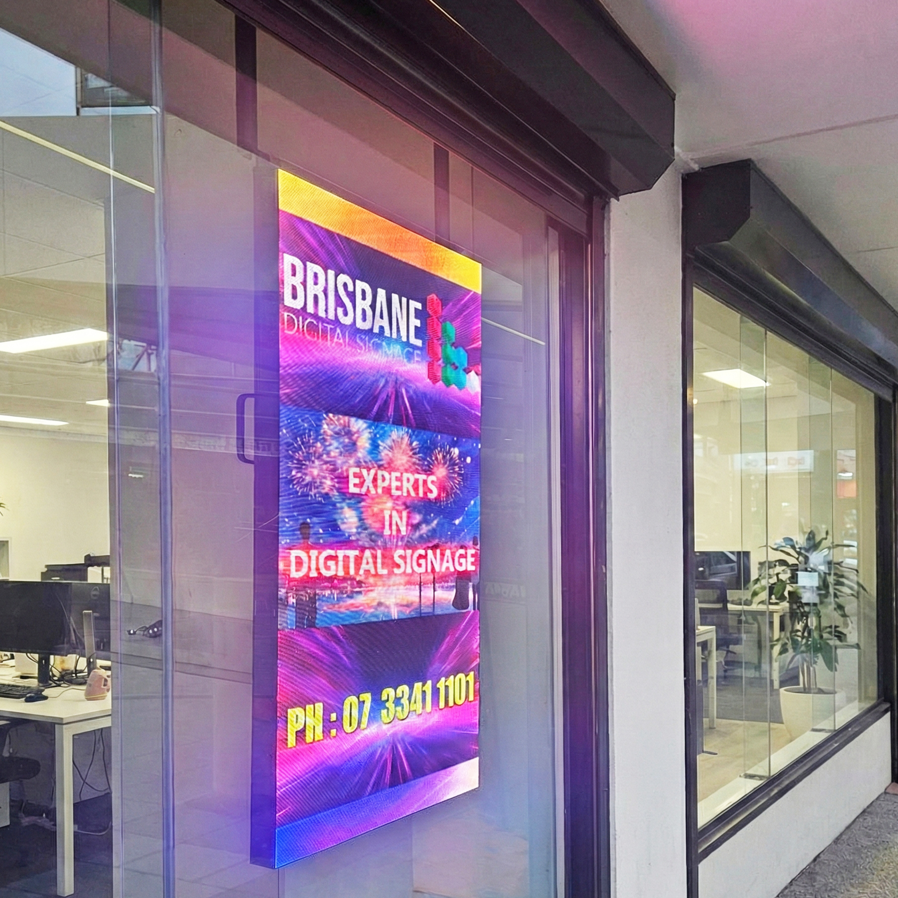 Commercial LED Digital Window Signage Australia