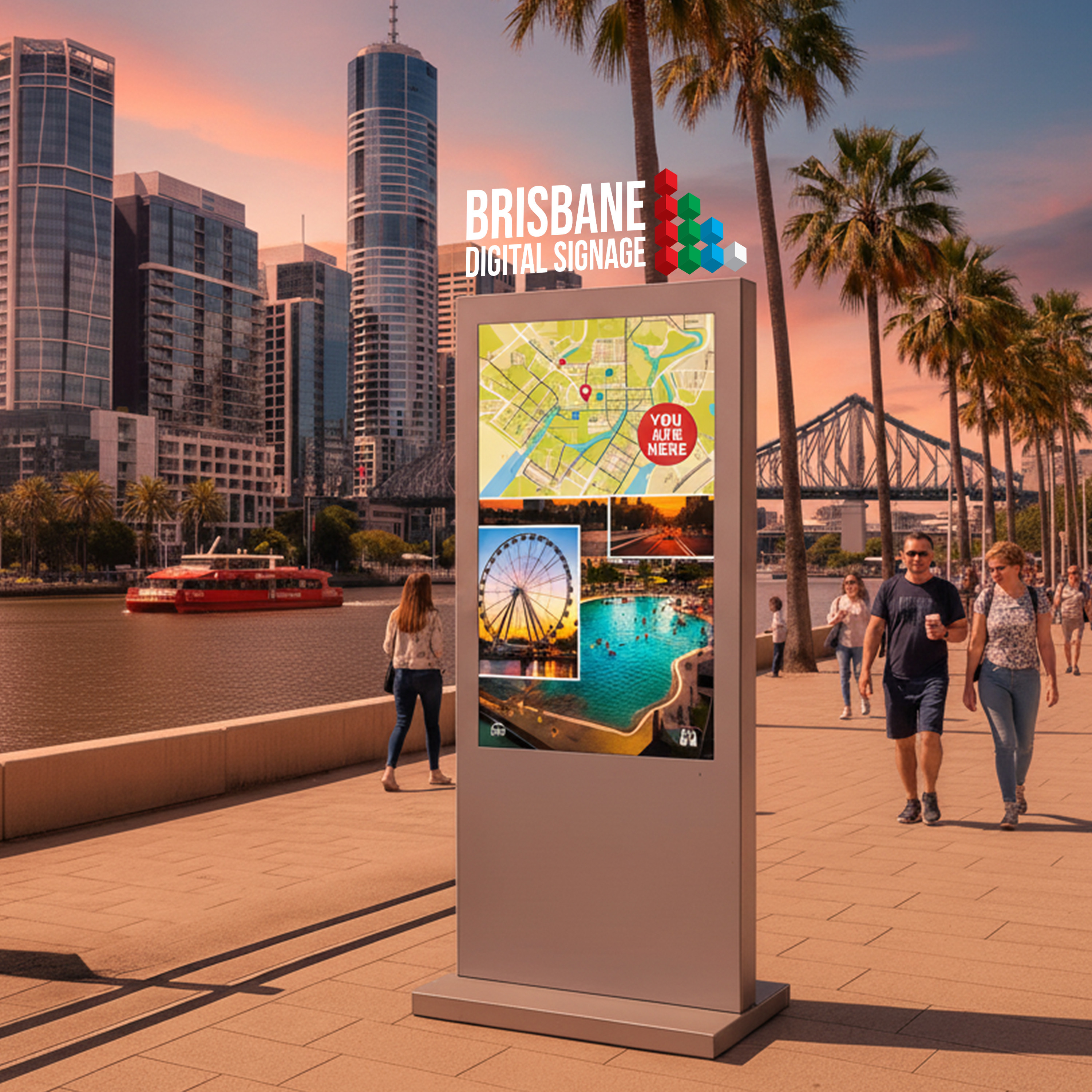 Smart City Outdoor Digital Kiosk 