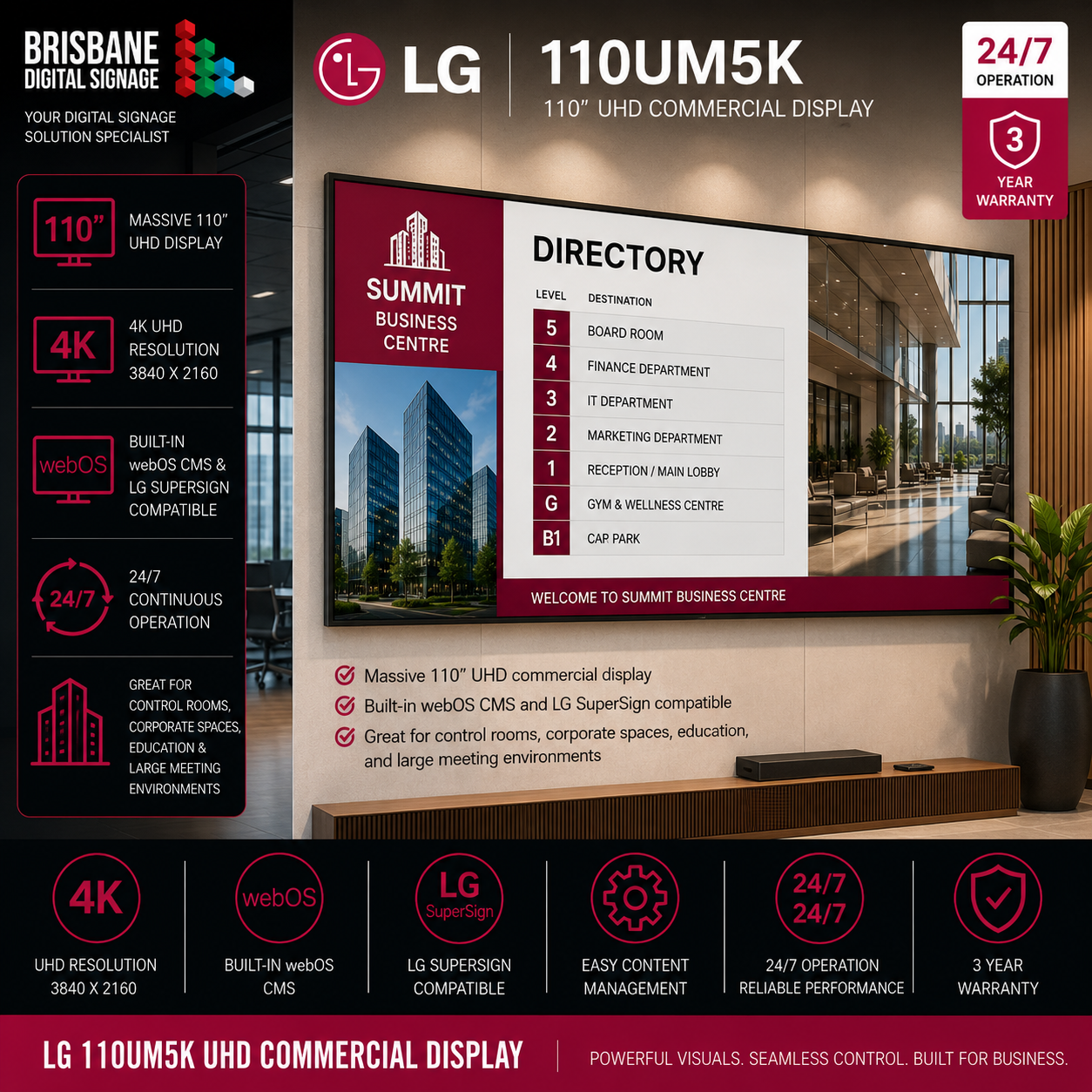 Building Foyer Digital Signage