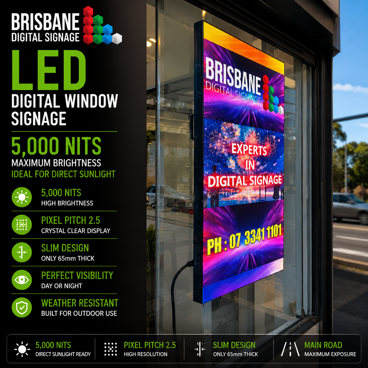 5,000 Nit LED for Direct Sunlight 