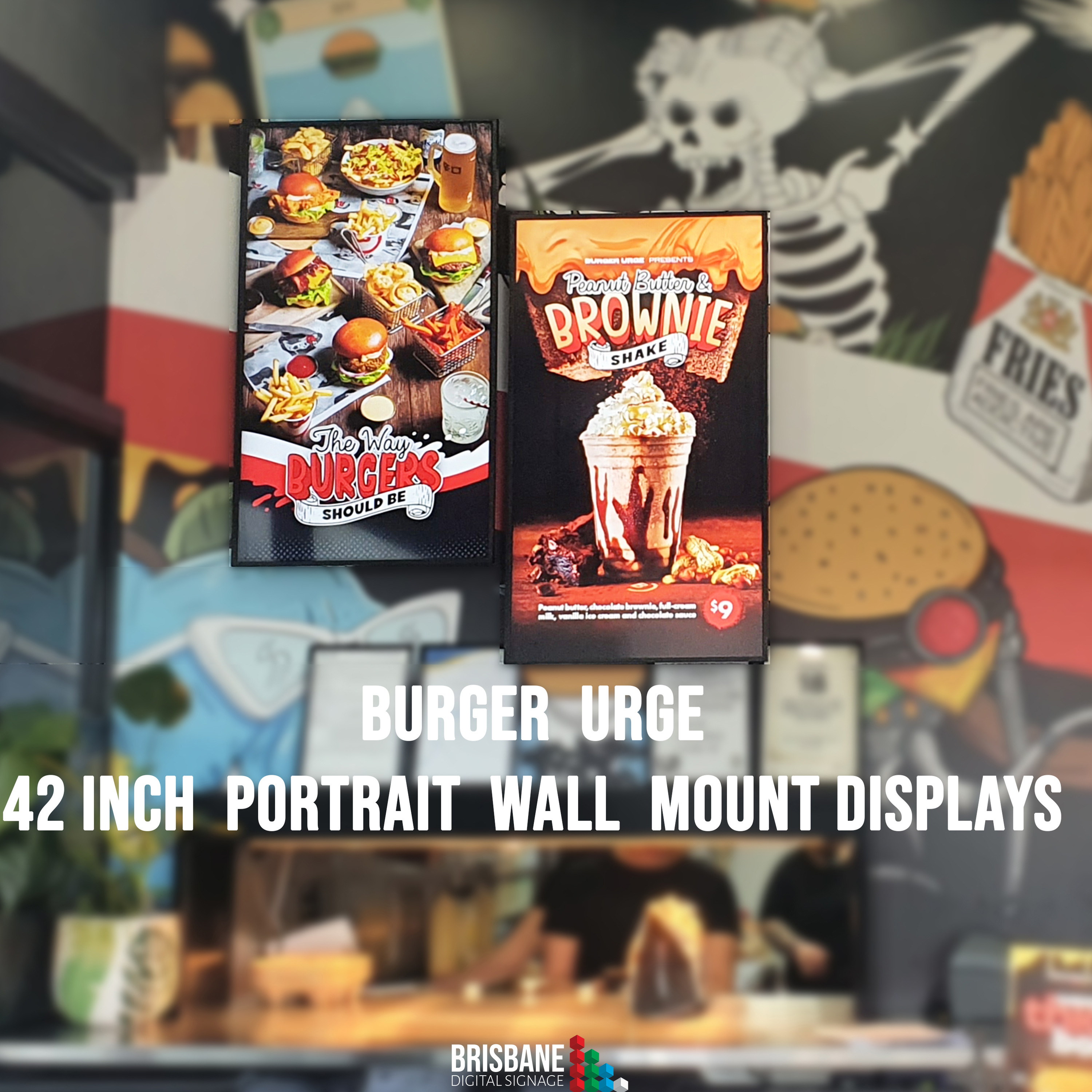 700n nit Wall mounted Digital Menu Screens 
