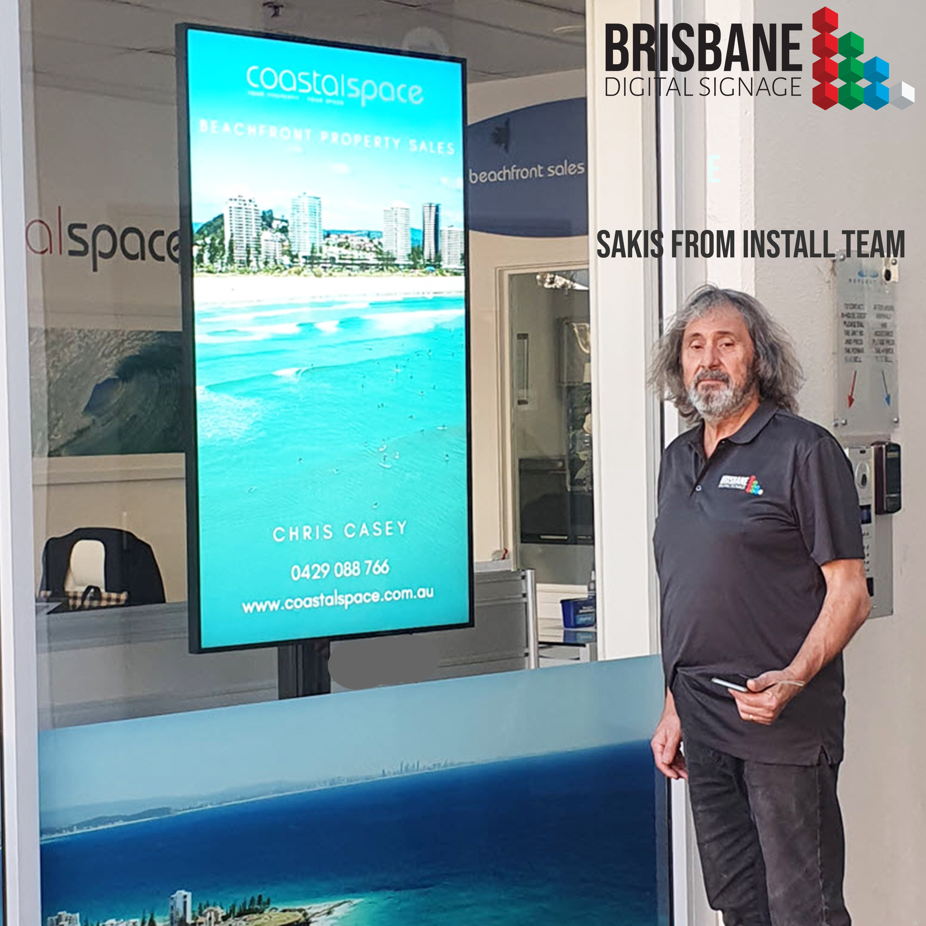 55 inch Gold Coast Digital Signage LCD 2500 NITS