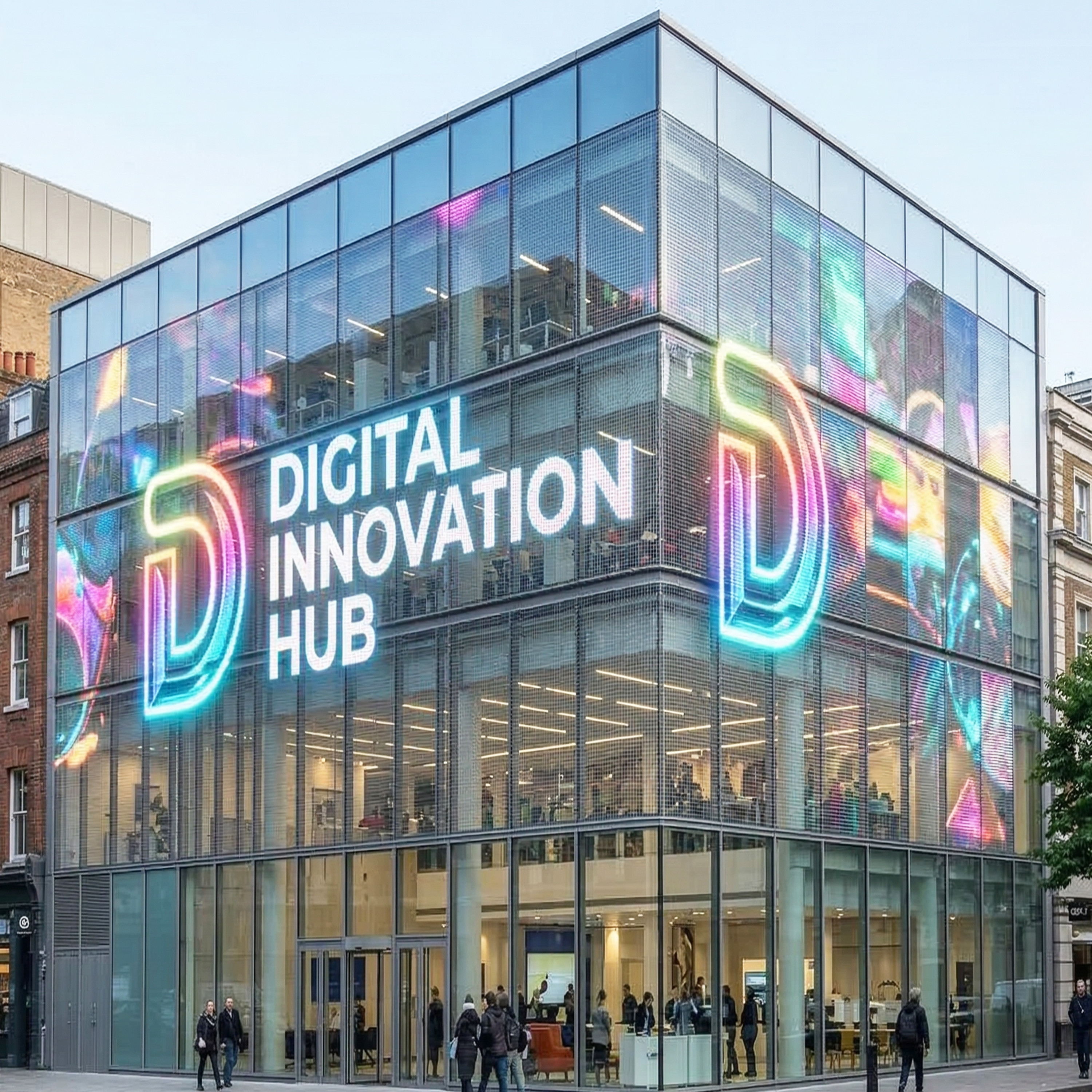 Transparent Holographic LED Screen