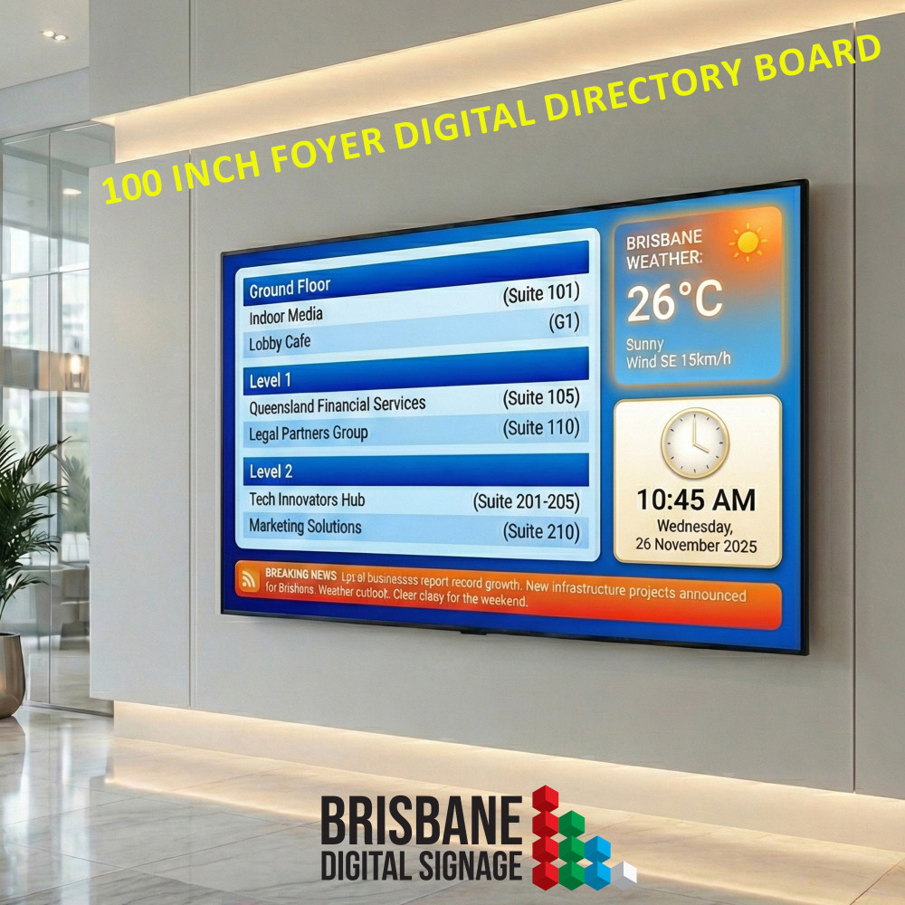 Indoor Building Digital Directory Screens