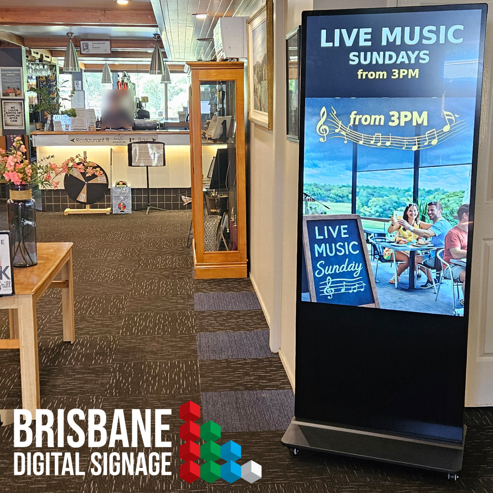 Portable Digital Signage Kiosk for Sports Clubs and Venues