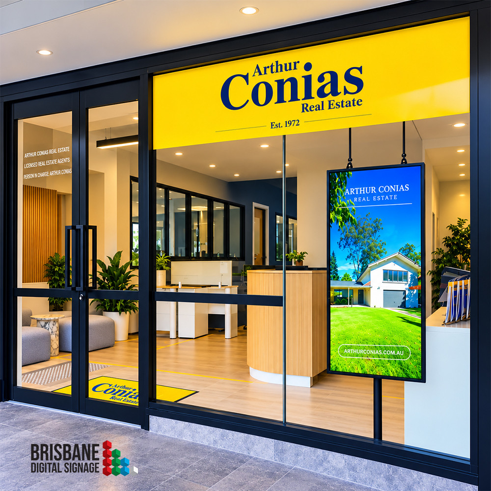 Super High Bright Brisbane Digital Signage LCD Window Display 55 ich 