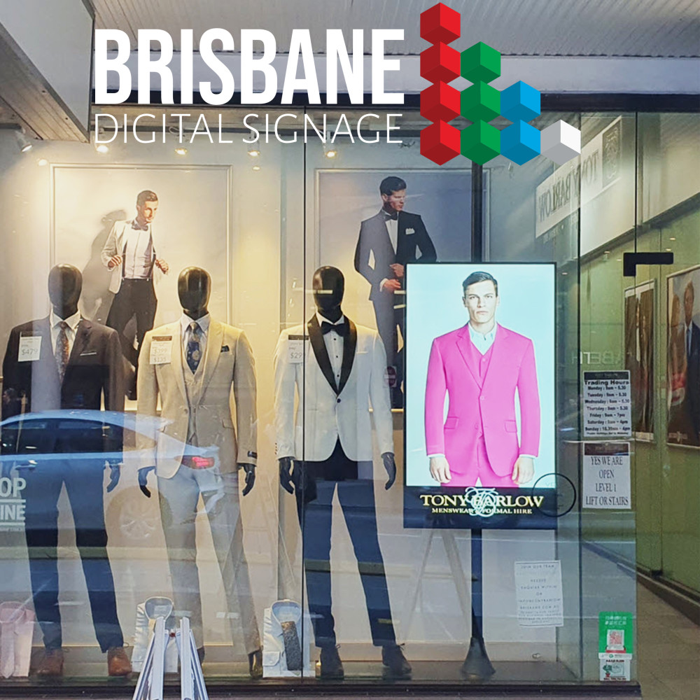 55" HI BRIGHT LCD Screen Tony Barlows Brisbane CBD