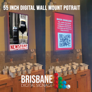 Portrait Wall Mount Digital Signage Lcd Screen