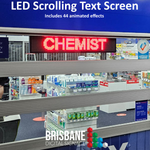 LED Window Text Screen for Pharmacy 