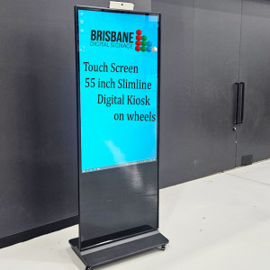 Touch Screen Digital Kiosk on Wheels 